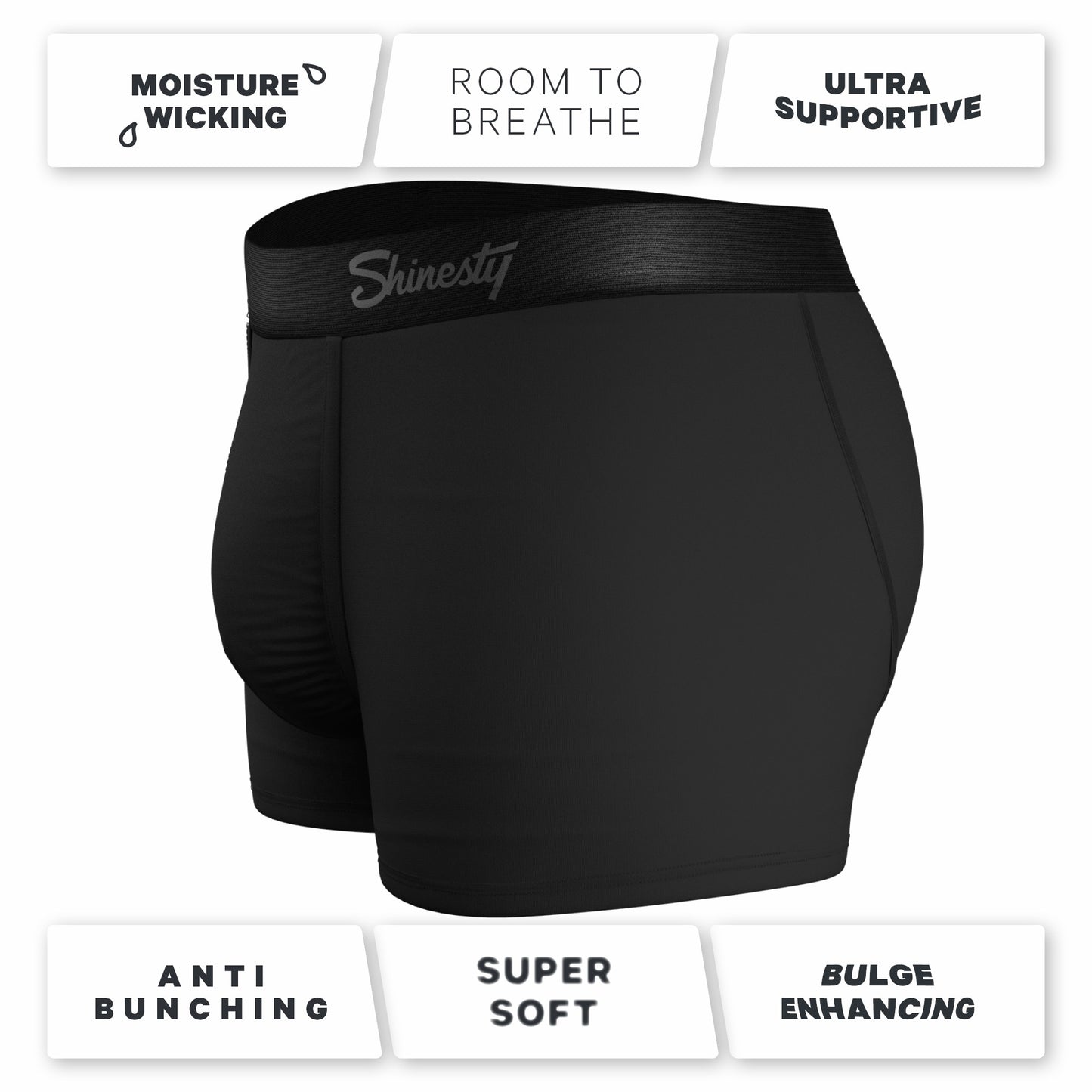Shinesty The Threat Level Midnight - Black Ball Hammock® Pouch Trunks Underwear 3 Pack