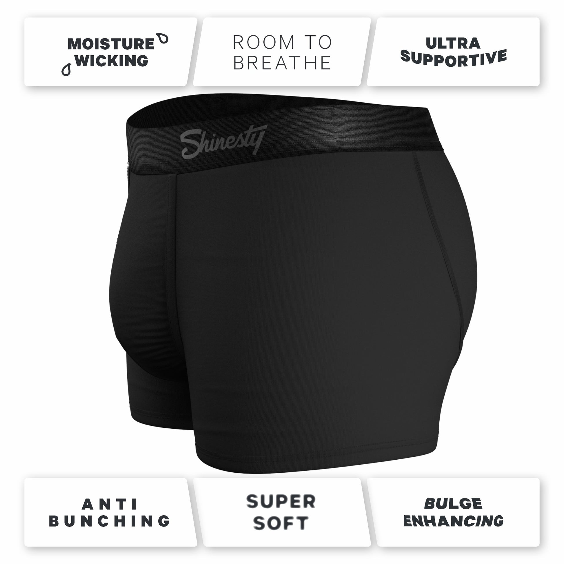 Shinesty The Threat Level Midnight - Black Ball Hammock® Pouch Trunks Underwear 3 Pack