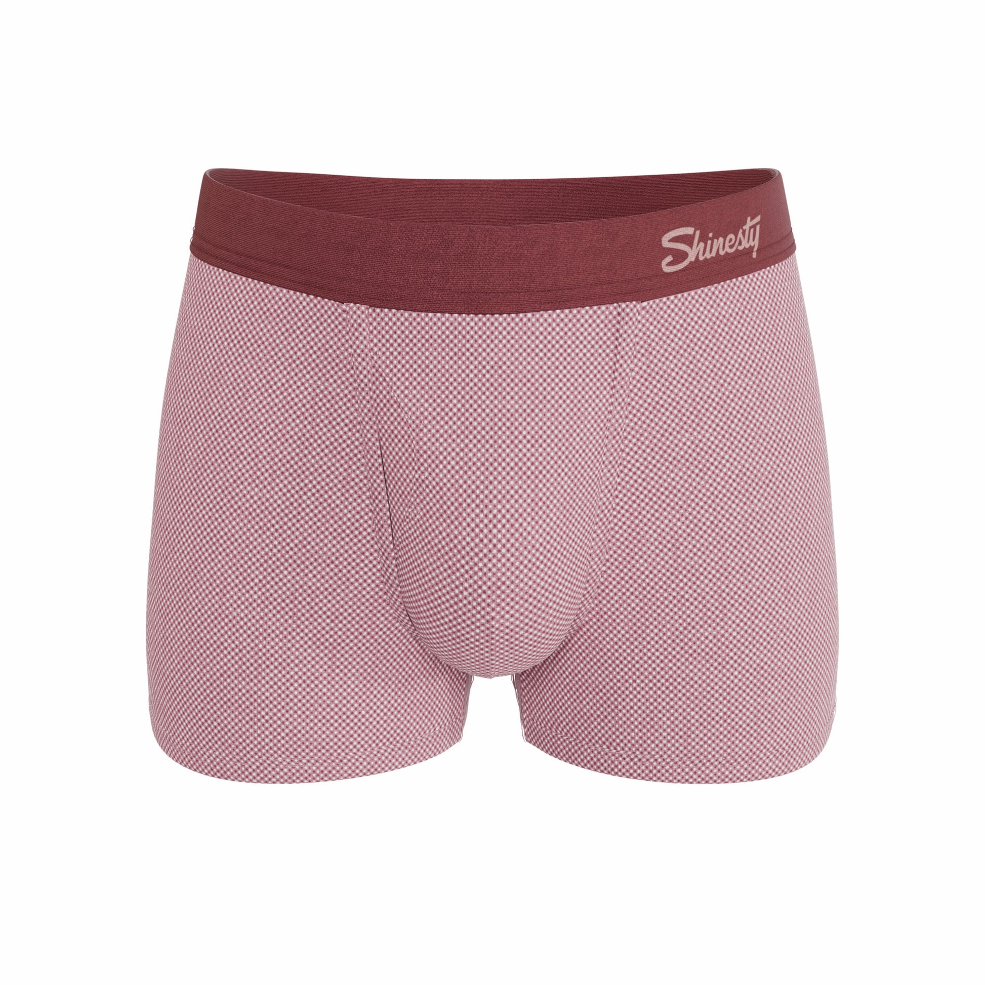 Shinesty Men's Ball Hammock® Pouch Trunk Underwear - Red Chambray