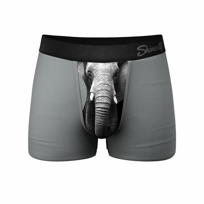 Shinesty Men's Ball Hammock® Pouch Trunk Underwear - Elephant
