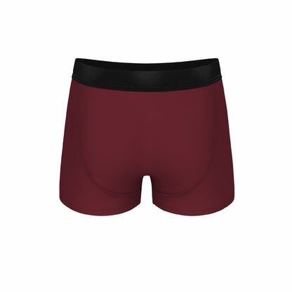 Shinesty Burgundy Men's Ball Hammock® Pouch Trunk Underwear - The Sommelier