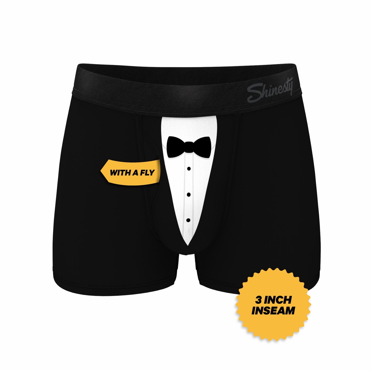 Shinesty Tuxedo Men's Ball Hammock® Pouch Trunk Underwear - The 009