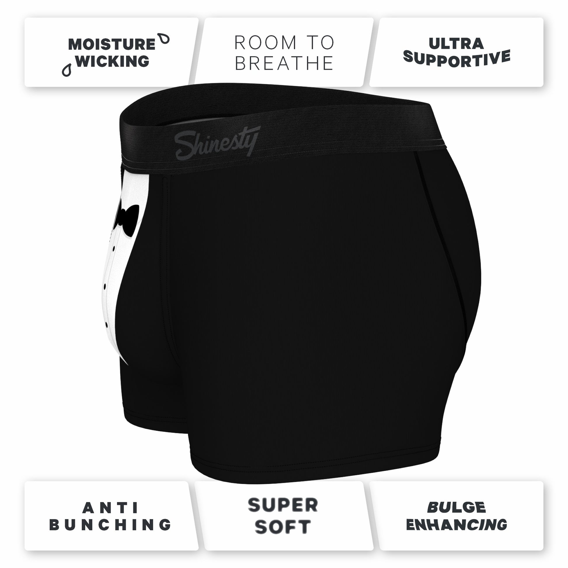Shinesty Tuxedo Men's Ball Hammock® Pouch Trunk Underwear - The 009