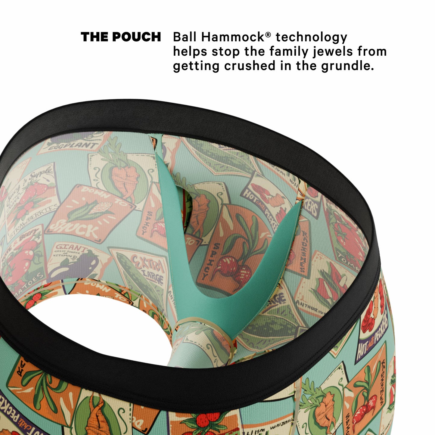 Shinesty Men's Ball Hammock® Pouch Trunk Underwear - Seed Packet