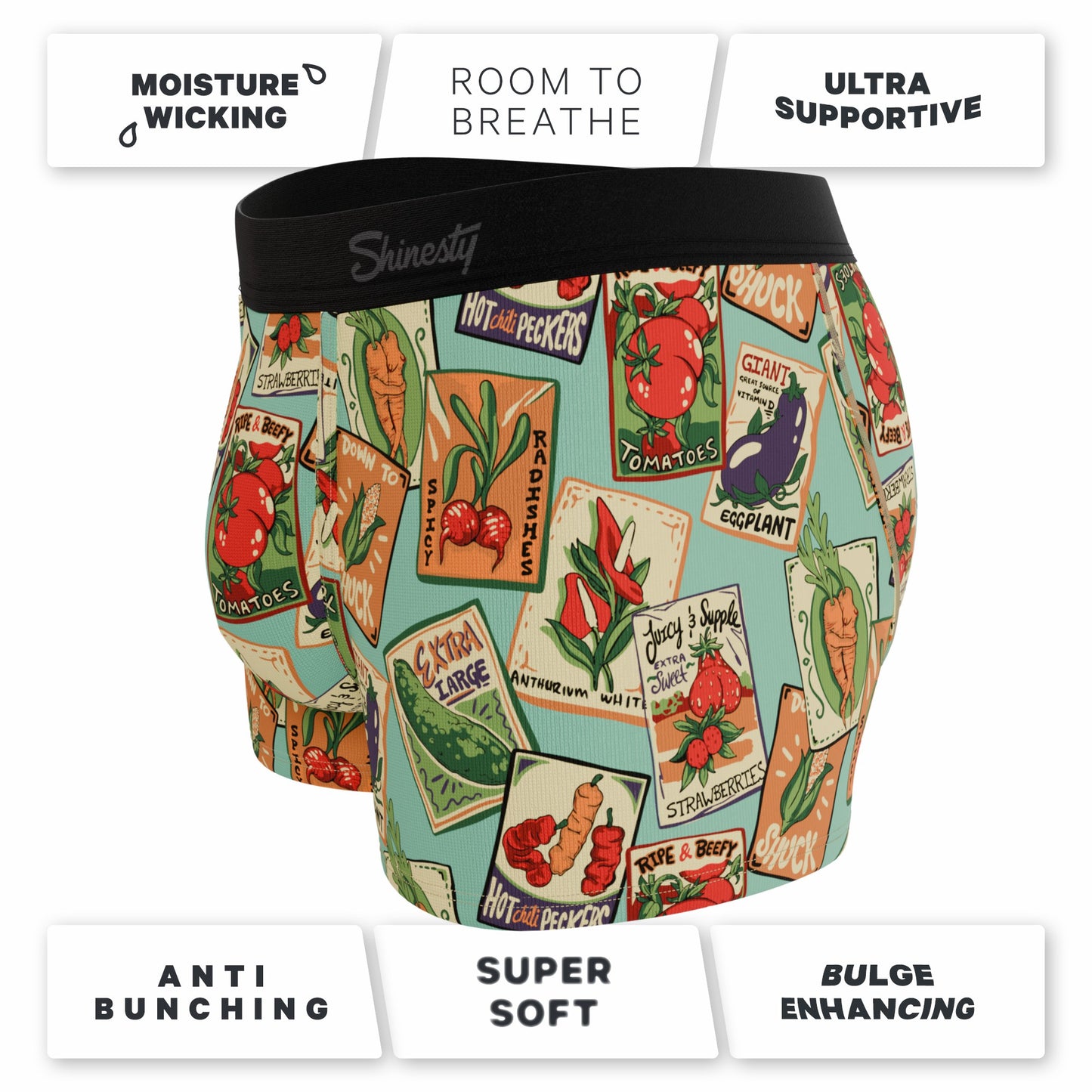 Shinesty Men's Ball Hammock® Pouch Trunk Underwear - Seed Packet
