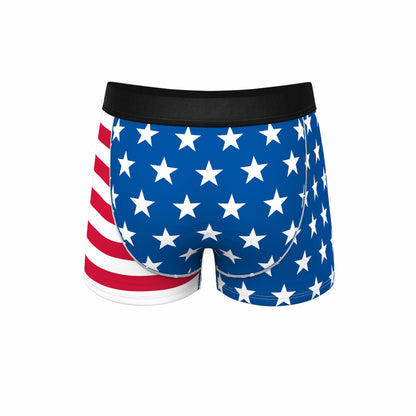 Shinesty Men's Ball Hammock® Pouch Trunk Underwear - USA Mascot Eagle