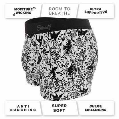 Shinesty Men's Ball Hammock® Pouch Trunk Underwear - Provocative Lace Print