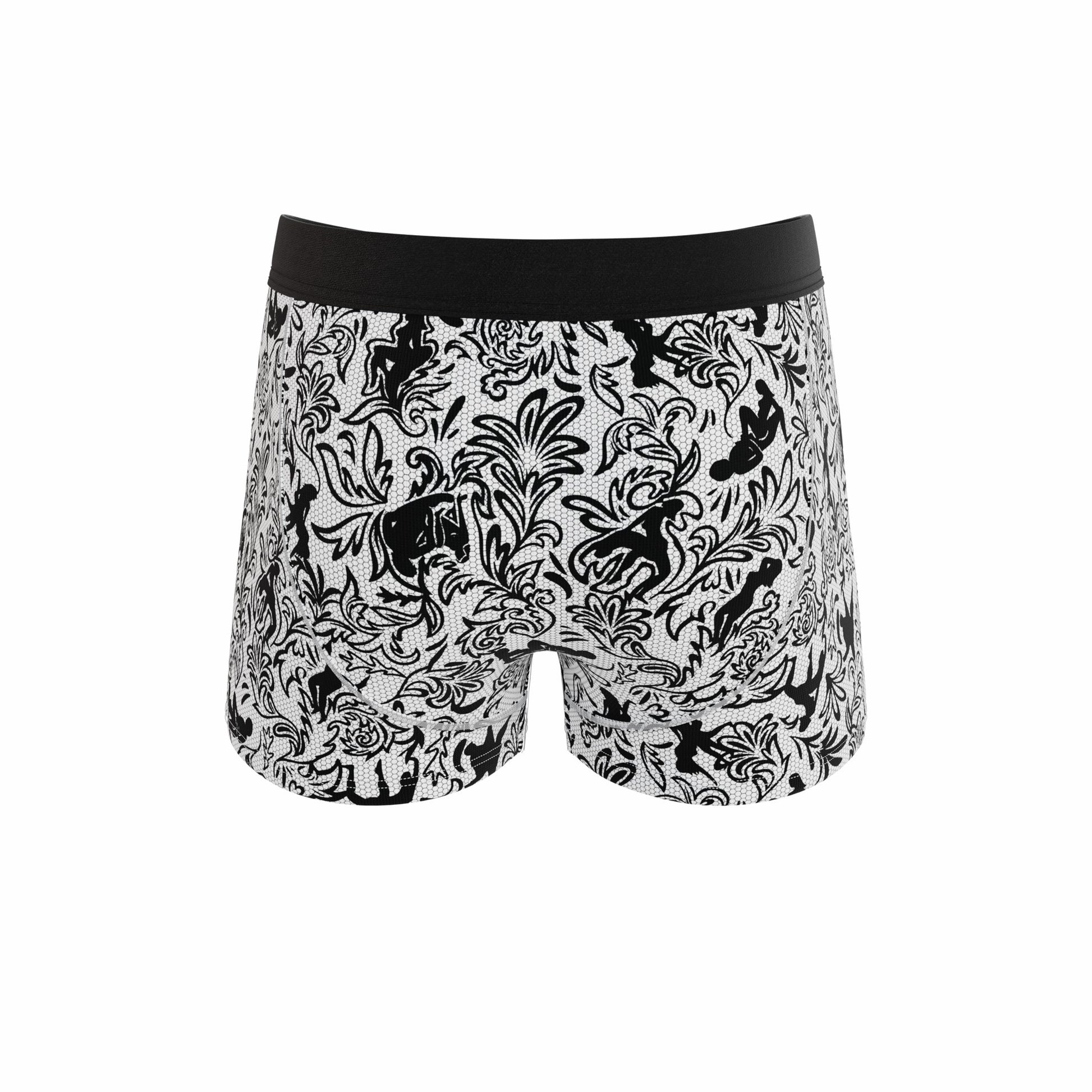 Shinesty Men's Ball Hammock® Pouch Trunk Underwear - Provocative Lace Print