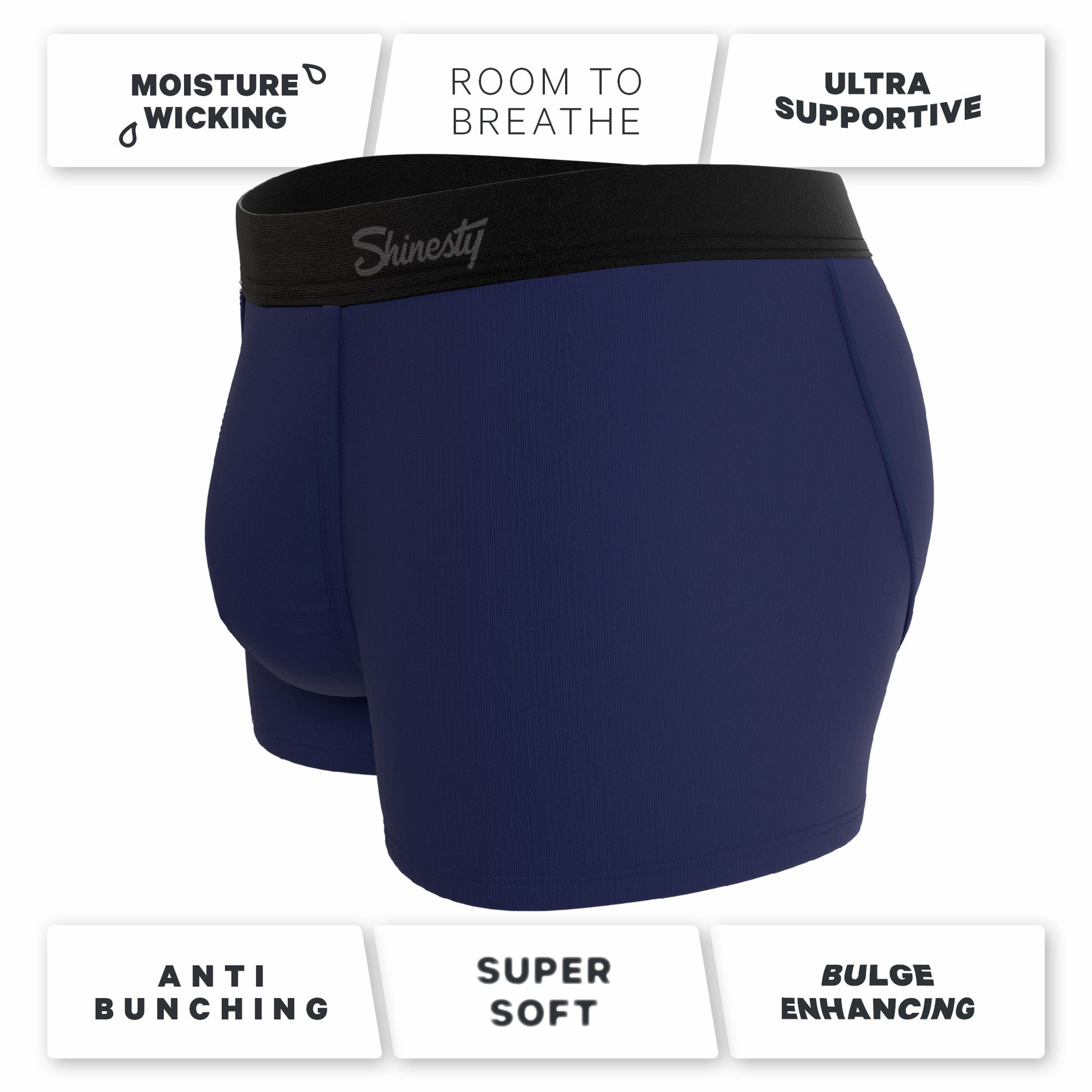 Shinesty Ball Hammock® Pouch Trunks Underwear 7 Pack - Navy