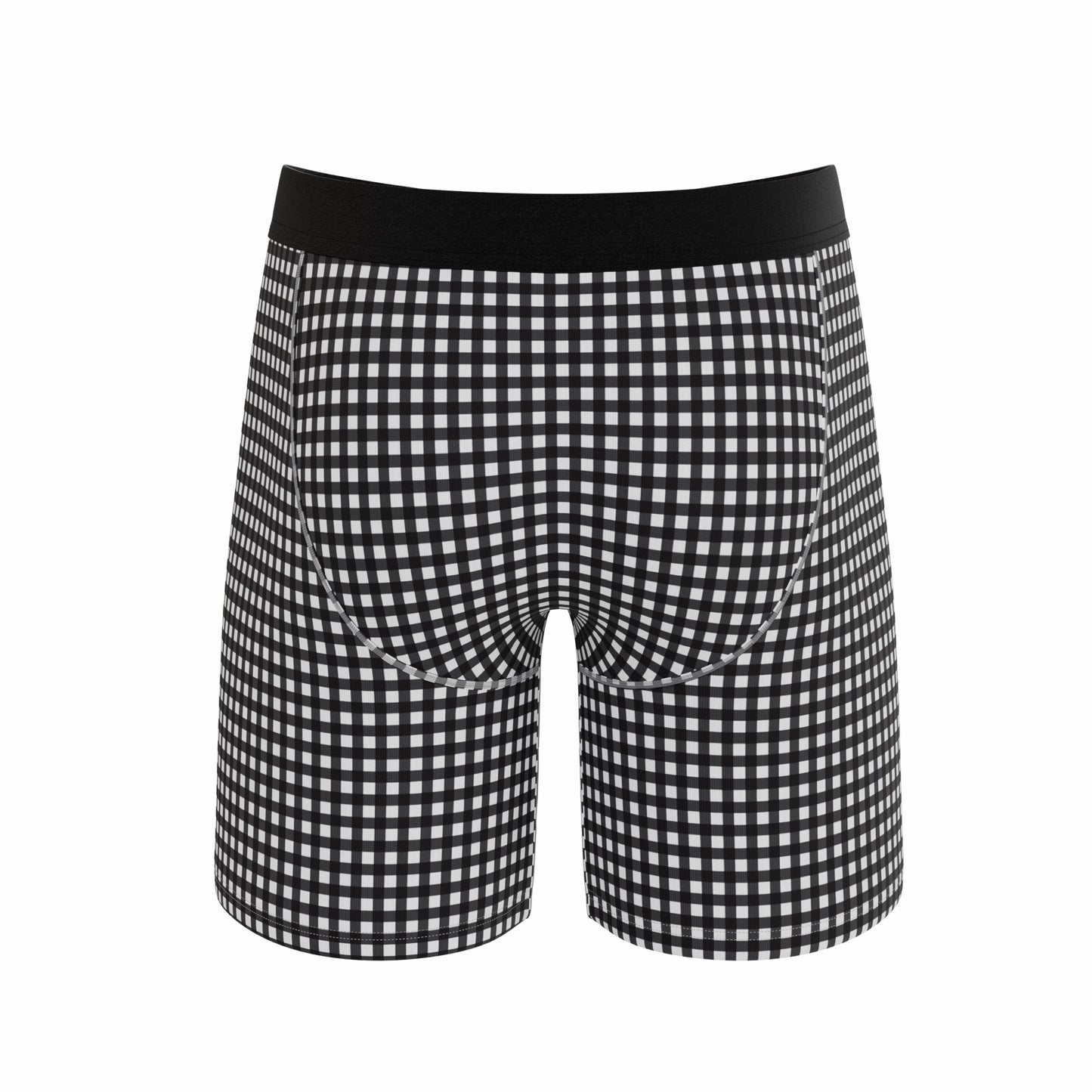 Shinesty Long Leg Ball Hammock® Pouch Underwear With Fly 3 Pack - Black & White