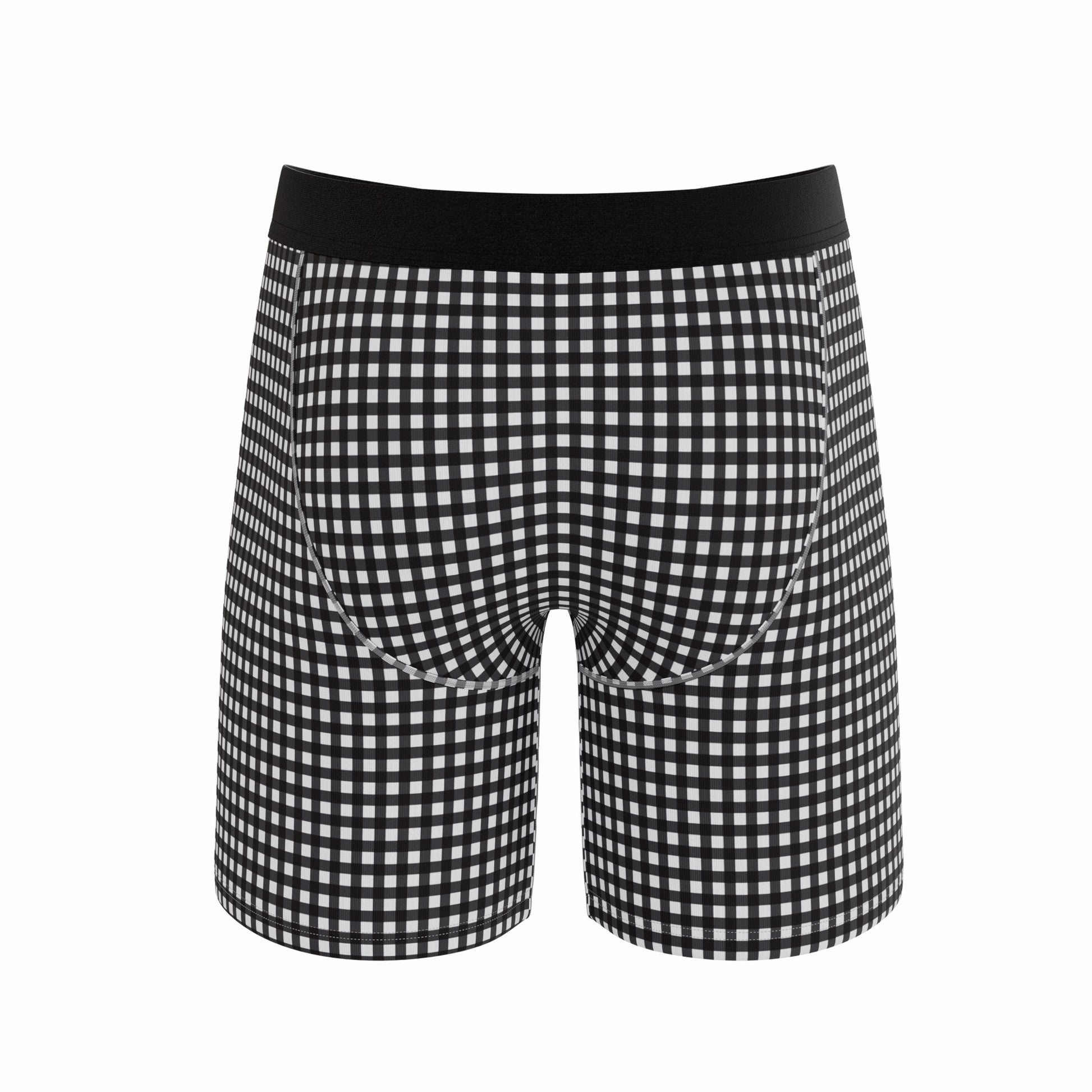 Shinesty Long Leg Ball Hammock® Pouch Underwear With Fly 3 Pack - Black & White