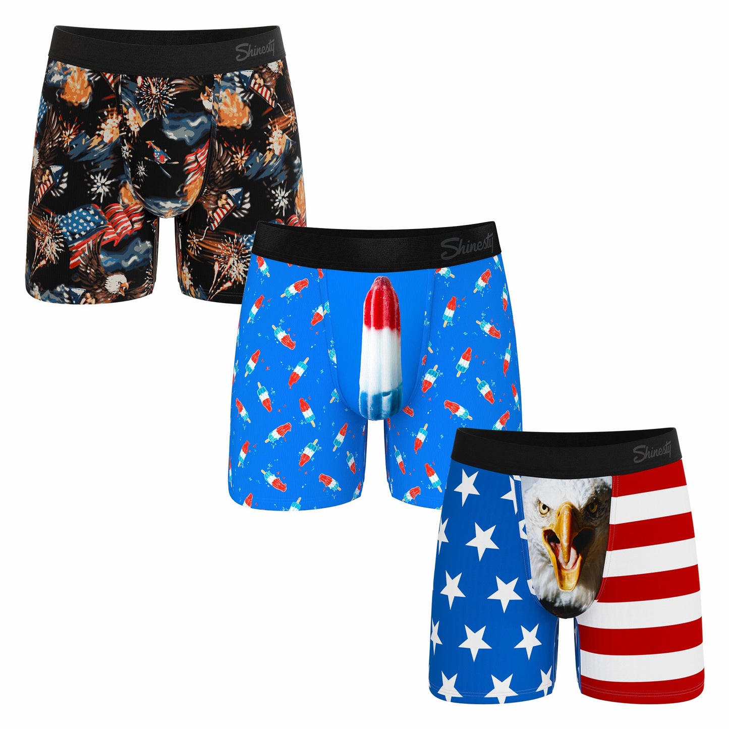 Shinesty Ball Hammock® Boxer Brief 3 Pack - The Independance Apex Bundle