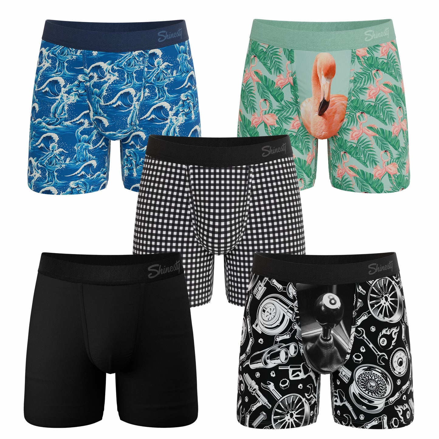 Shinesty Ball Hammock® Boxer Brief 5 Pack - Summer Vibes