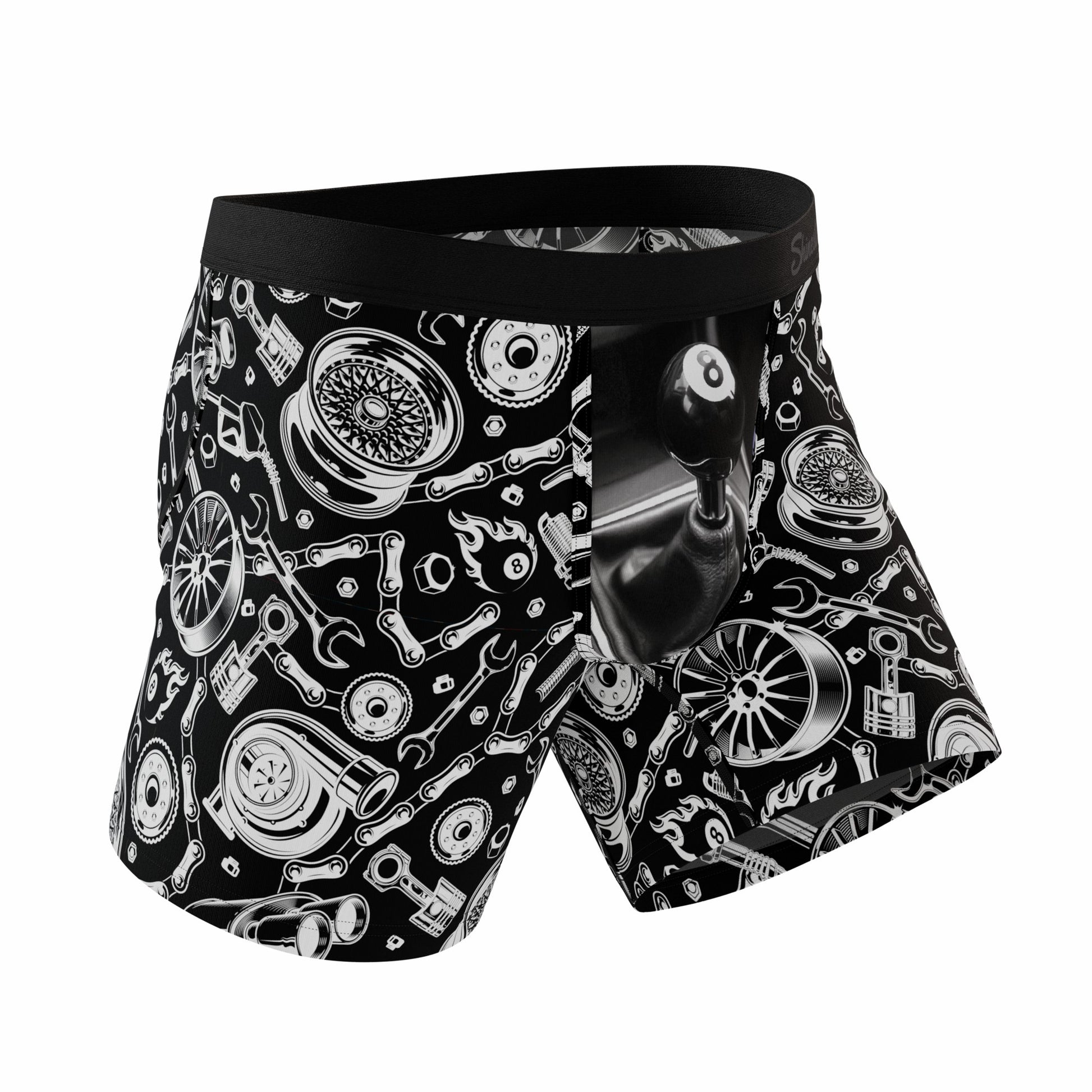 Shinesty Ball Hammock® Boxer Brief 3 Pack - Black & White