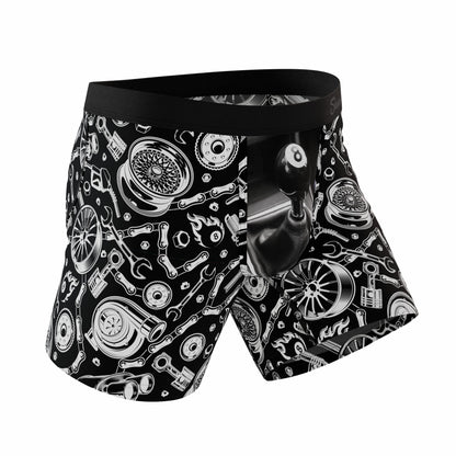 Shinesty Ball Hammock® Boxer Brief 3 Pack - Black & White