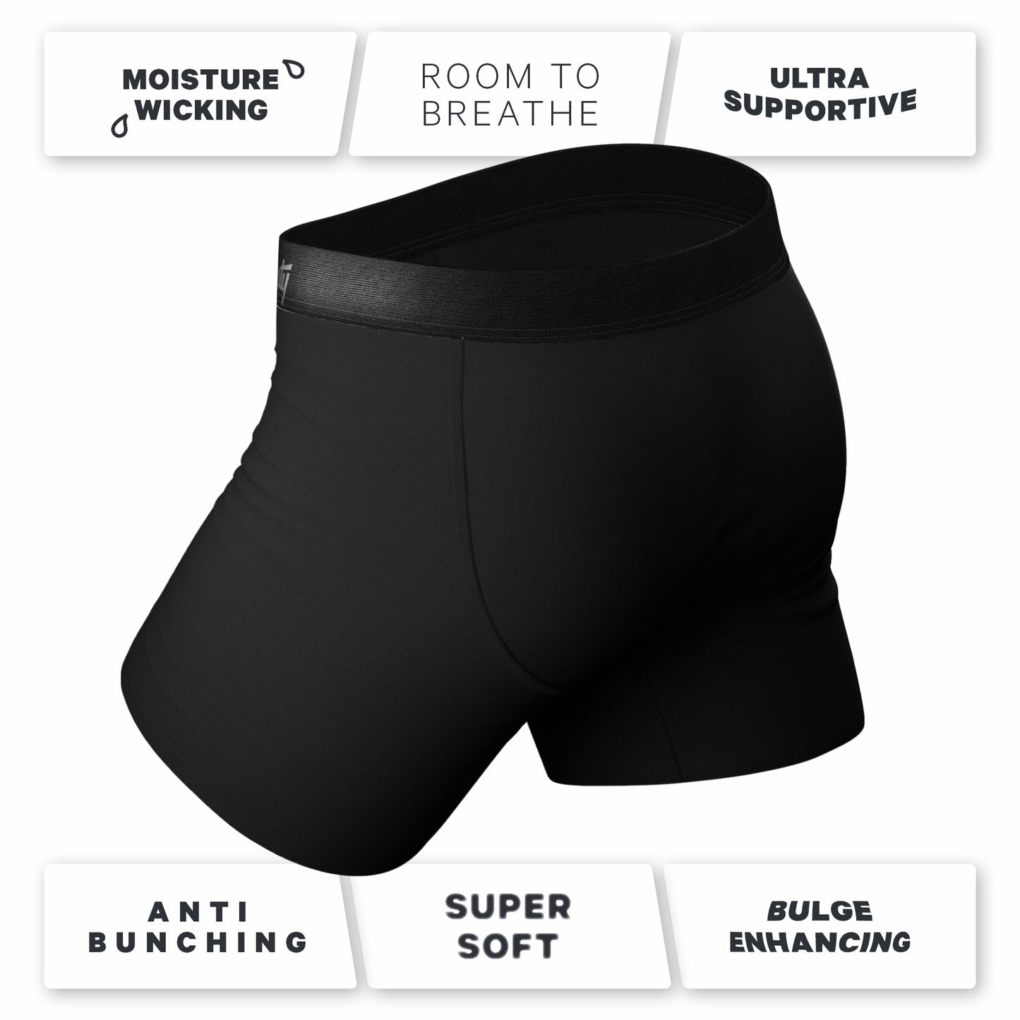 Shinesty Black Ball Hammock® Boxer 5 Pack - The Midnight Rider