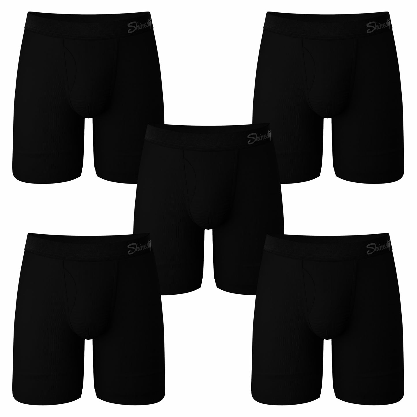 Shinesty Long Leg Ball Hammock® Pouch Boxers With Fly Pack - The Threat Level Midnight
