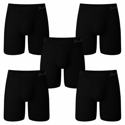 Shinesty Long Leg Ball Hammock® Pouch Boxers With Fly Pack - The Threat Level Midnight