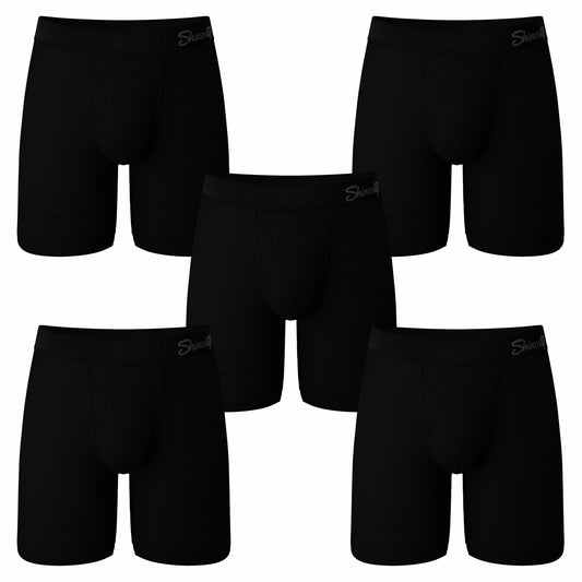 Shinesty Long Leg Ball Hammock® Pouch Boxers With Fly Pack - The Threat Level Midnight