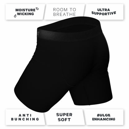 Shinesty Long Leg Ball Hammock® Pouch Boxers With Fly Pack - The Threat Level Midnight