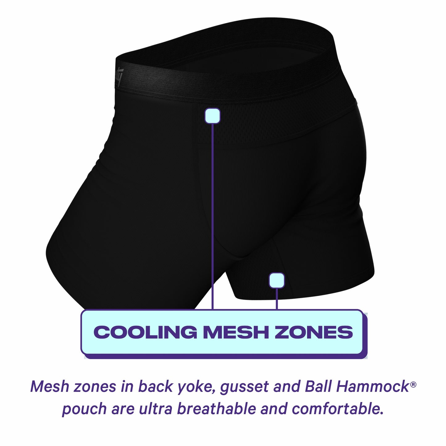Shinesty paradICE™ Cooling Ball Hammock® Underwear 3 Pack - The Threat Level Midnight