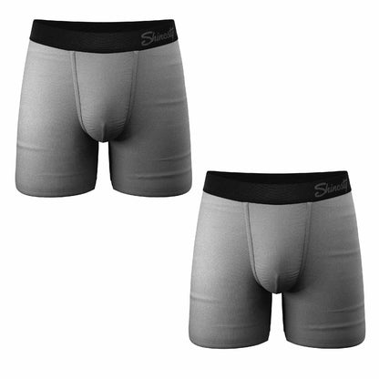 Shinesty Grey Ball Hammock® Boxer 5 Pack - The Stormy Sky