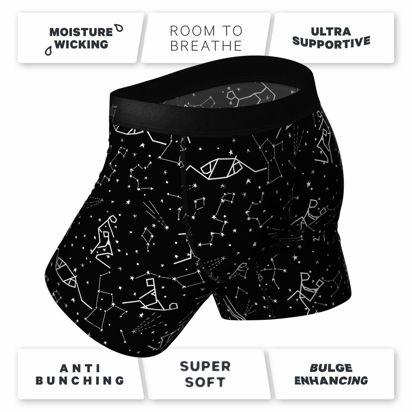 Shinesty Ball Hammock® Pouch Underwear with Fly 3 Pack - The Panty Dropper