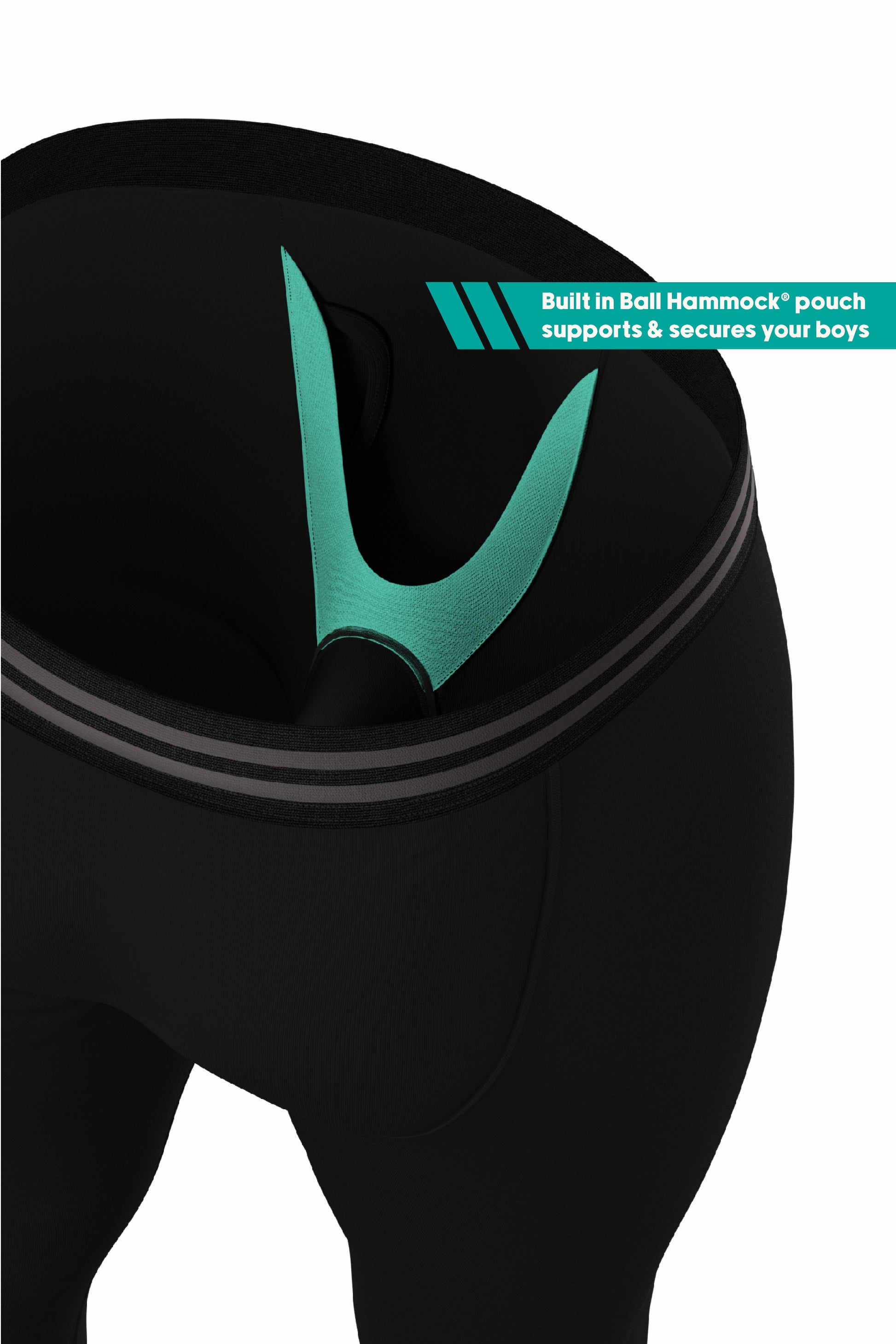 Shinesty Black Long Underwear 3 Pack - The Threat Level Midnight