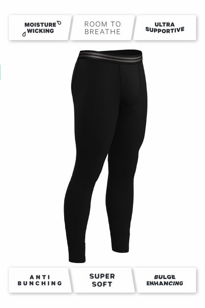 Shinesty Black Long Underwear 3 Pack - The Threat Level Midnight