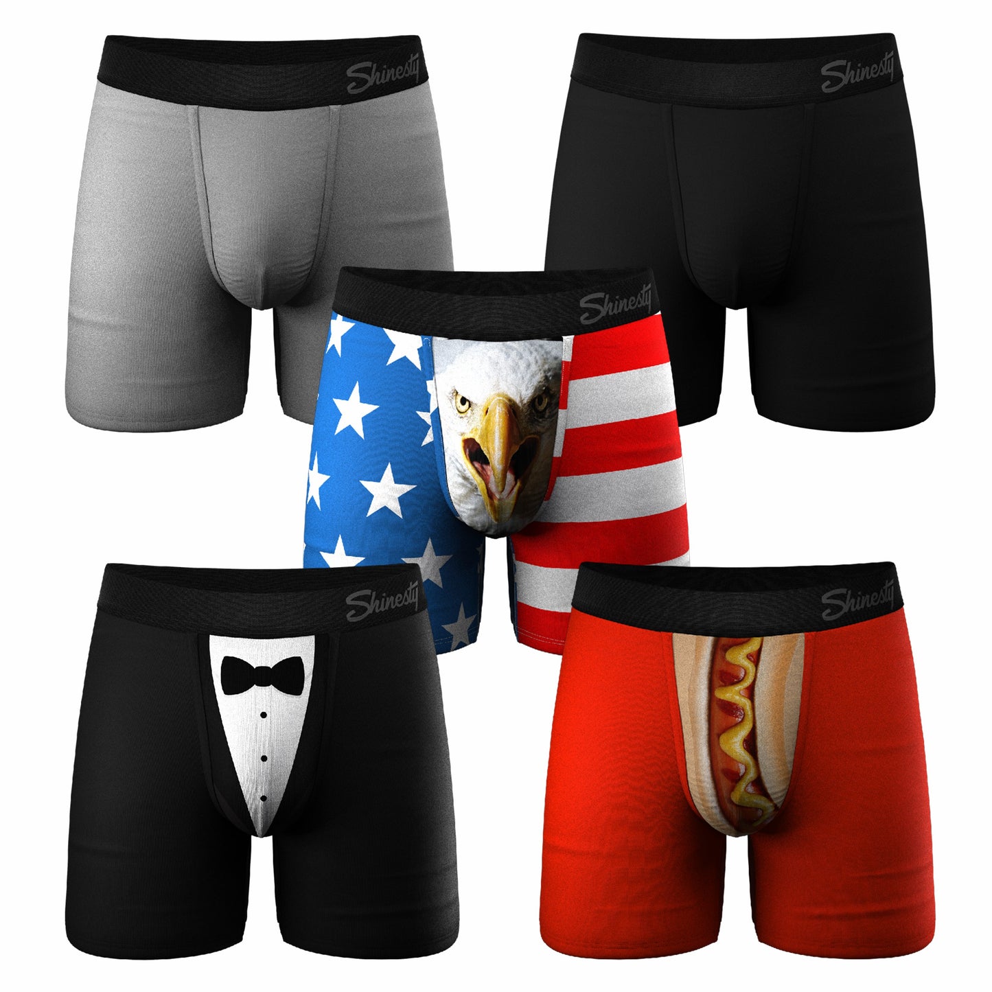 Shinesty Best Selling Ball Hammock® Boxer 5 Pack - The Bread Winners