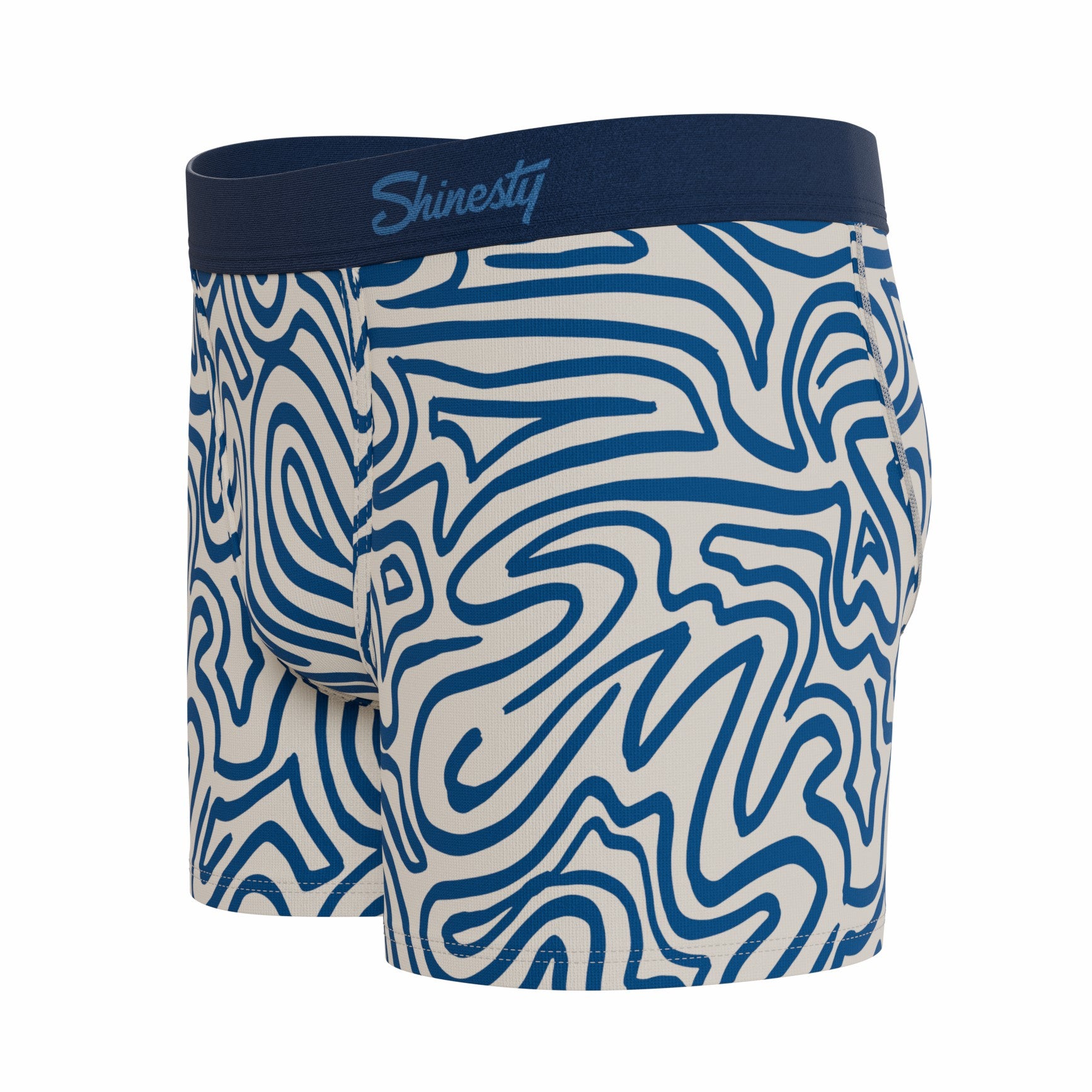 Shinesty Youth Boxer Briefs - Abstract Navy Line
