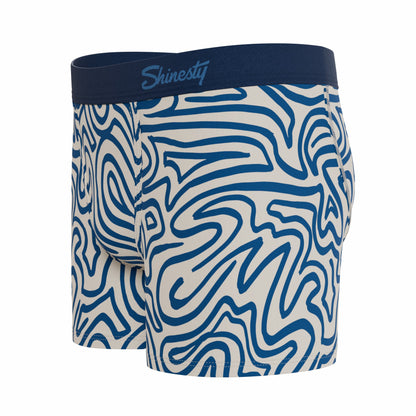 Shinesty Youth Boxer Briefs - Abstract Navy Line