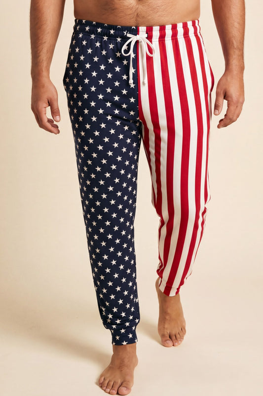 Shinesty Jogger Pajama Pants - American Flag