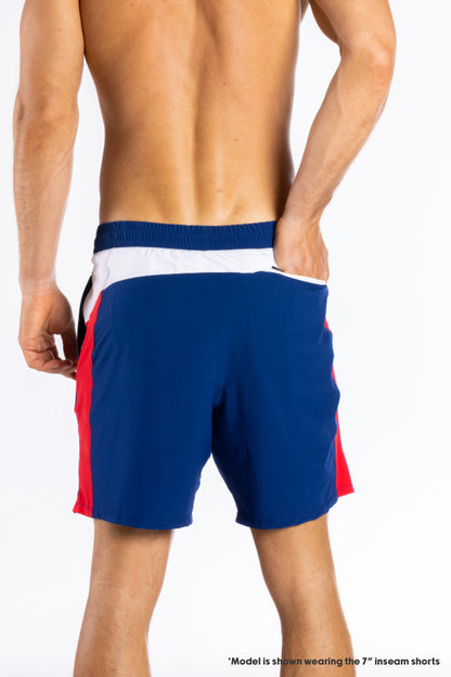 Shinesty Men's Ball Hammock® 5 Inch Athletic Shorts - American Flag