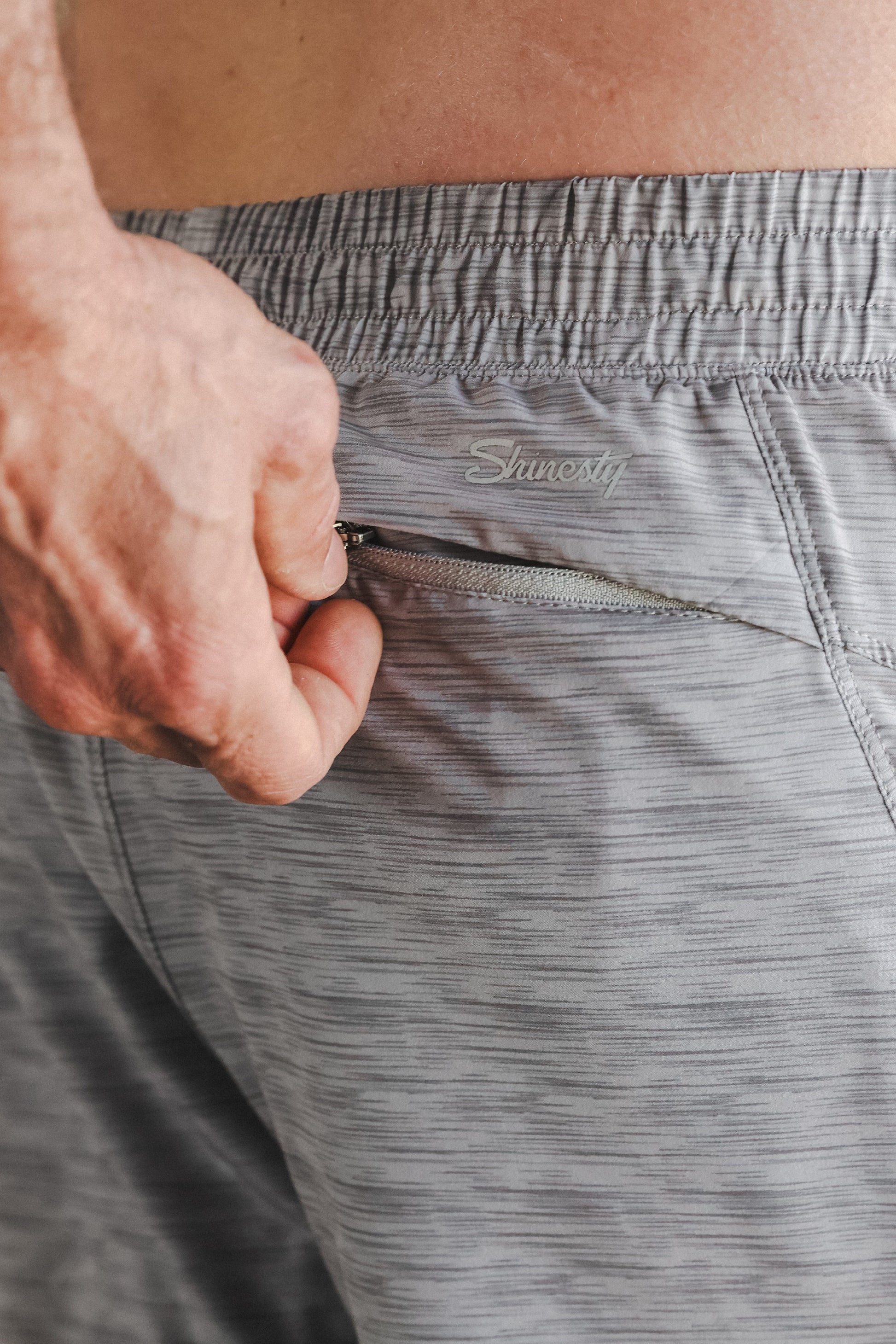 Shinesty Men's Ball Hammock® 7 Inch Athletic Shorts - Grey