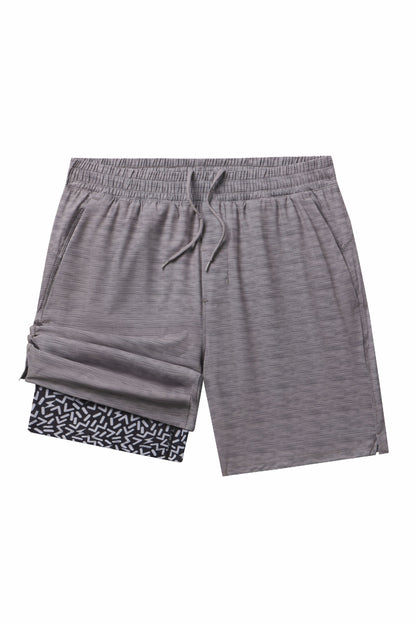 Shinesty Men's Ball Hammock® 7 Inch Athletic Shorts - Grey