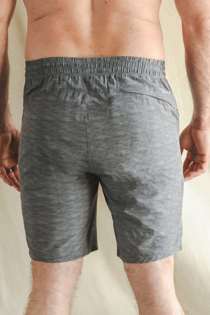 Shinesty Men's Ball Hammock® 9 Inch Athletic Shorts - Grey and Red