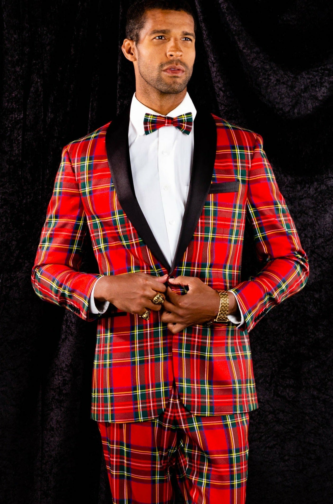 Shinesty Tartan Plaid Tuxedo - Tartan Plaid