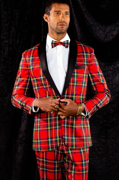 Shinesty Tartan Plaid Tuxedo - Tartan Plaid