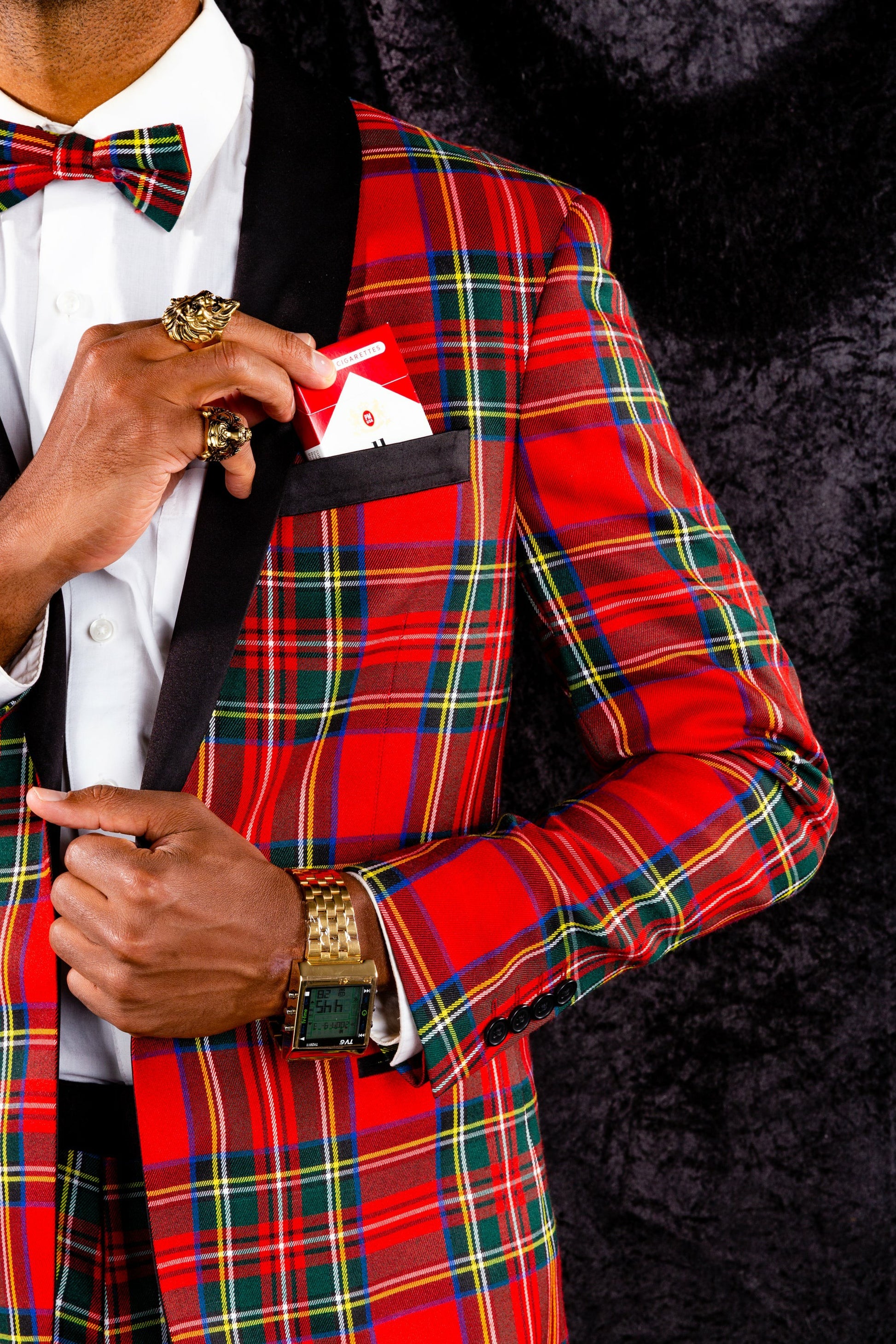 Shinesty Tartan Plaid Tuxedo - Tartan Plaid