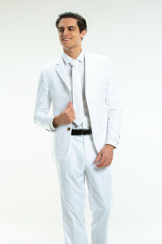 Shinesty Madison Suit Jacket - Solid White