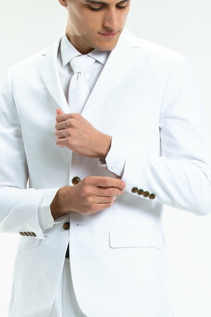 Shinesty Madison Suit Jacket - Solid White