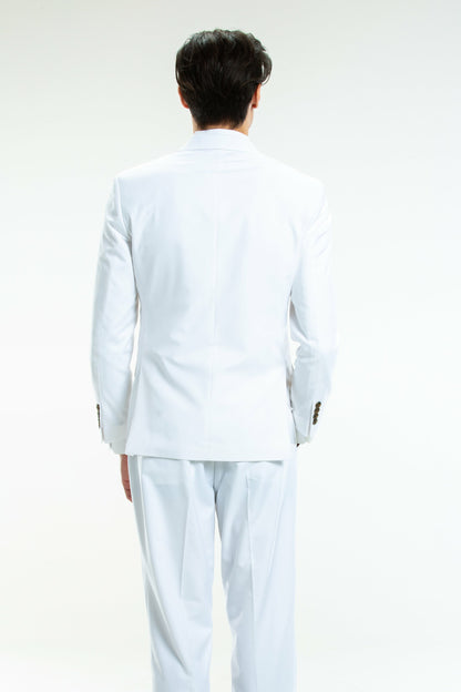 Shinesty Madison Suit Jacket - Solid White