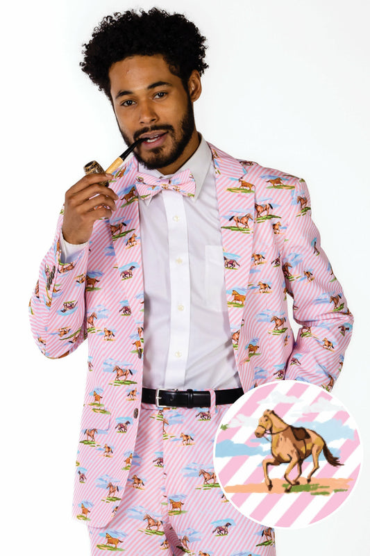 Shinesty Men's Suit - Derby Horses