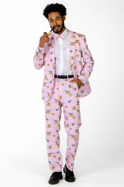 Shinesty Men's Suit - Derby Horses