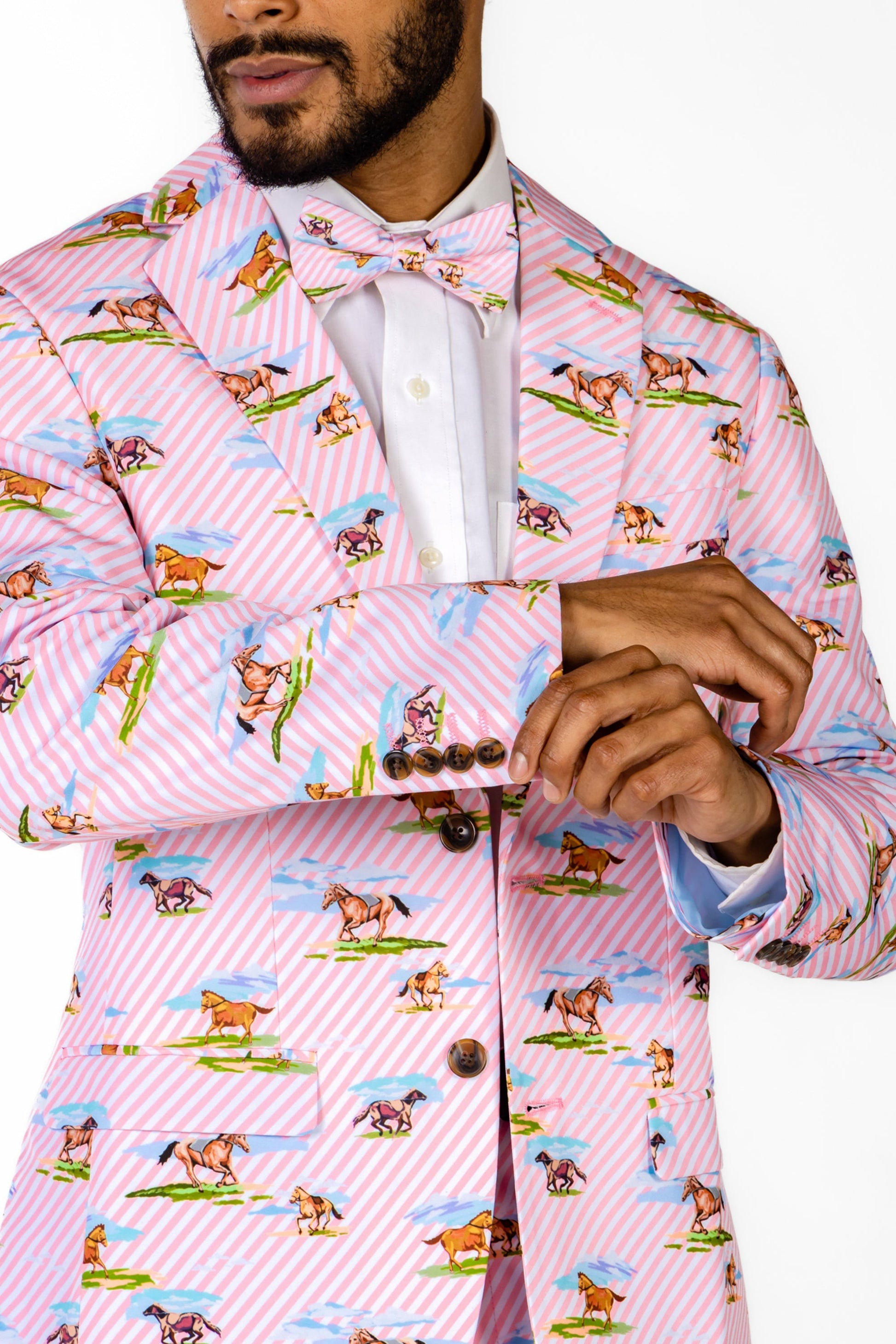 Shinesty Men's Suit - Derby Horses