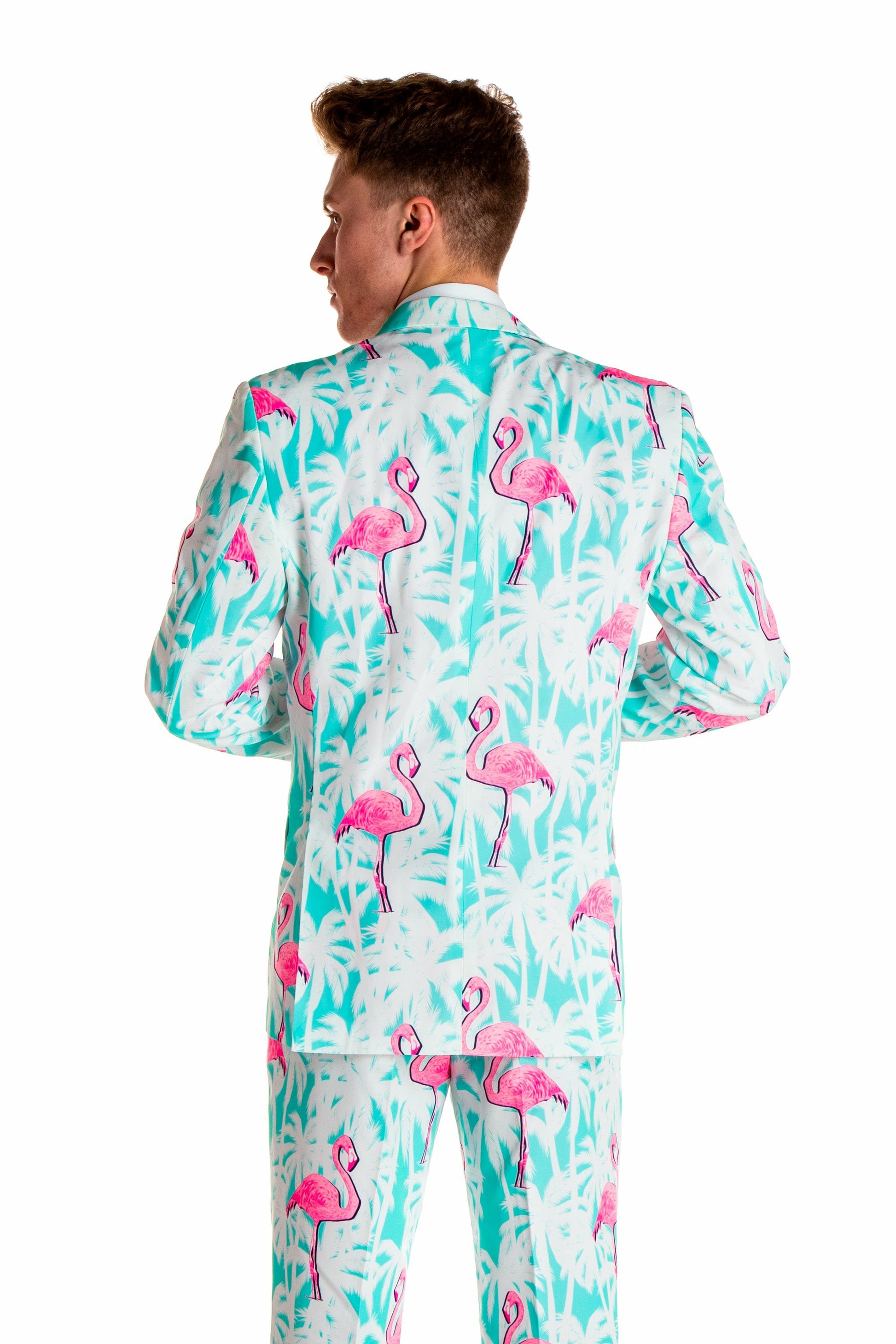 Shinesty Men's Suit - Tropical Flamingo
