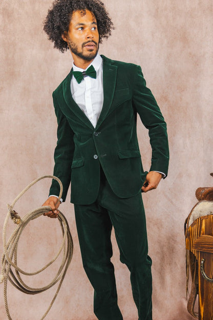 Shinesty Velvet Suit Jacket - Green Velvet