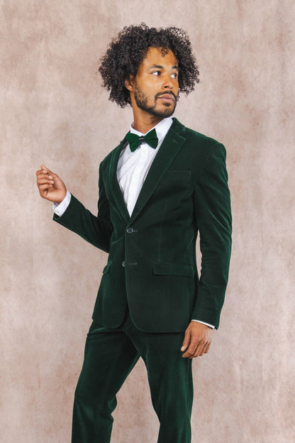 Shinesty Velvet Suit Jacket - Green Velvet
