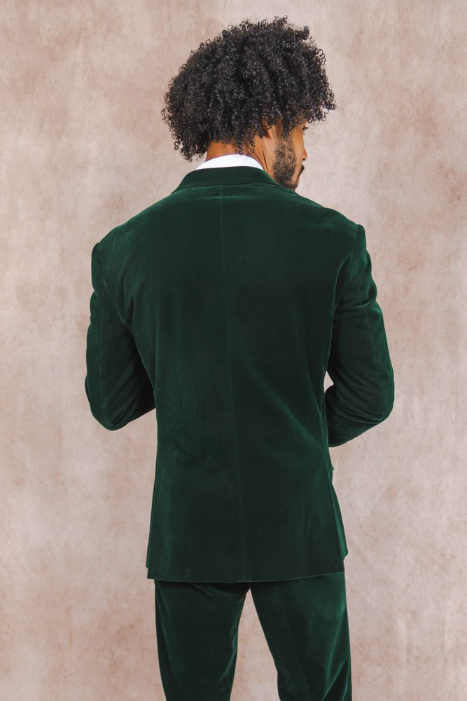 Shinesty Velvet Suit Jacket - Green Velvet